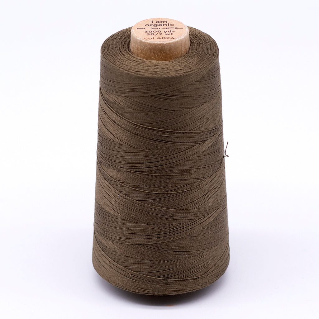 Scanfil Organic cotton Naaigaren 2743m/3000yd (houten cone) - 4824