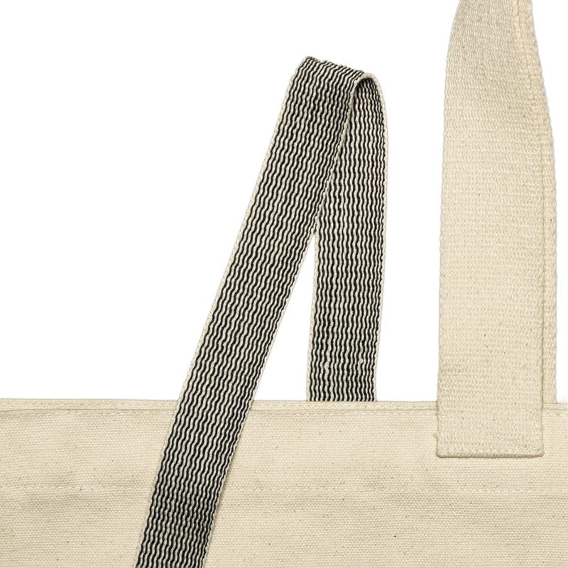 Bo Weevil Woven tape - black/white - 25 mm made of 100% organic cotton - 006125