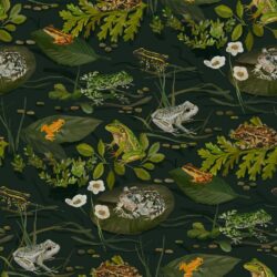 Hazeltjes Endangered Frogs, organic jersey