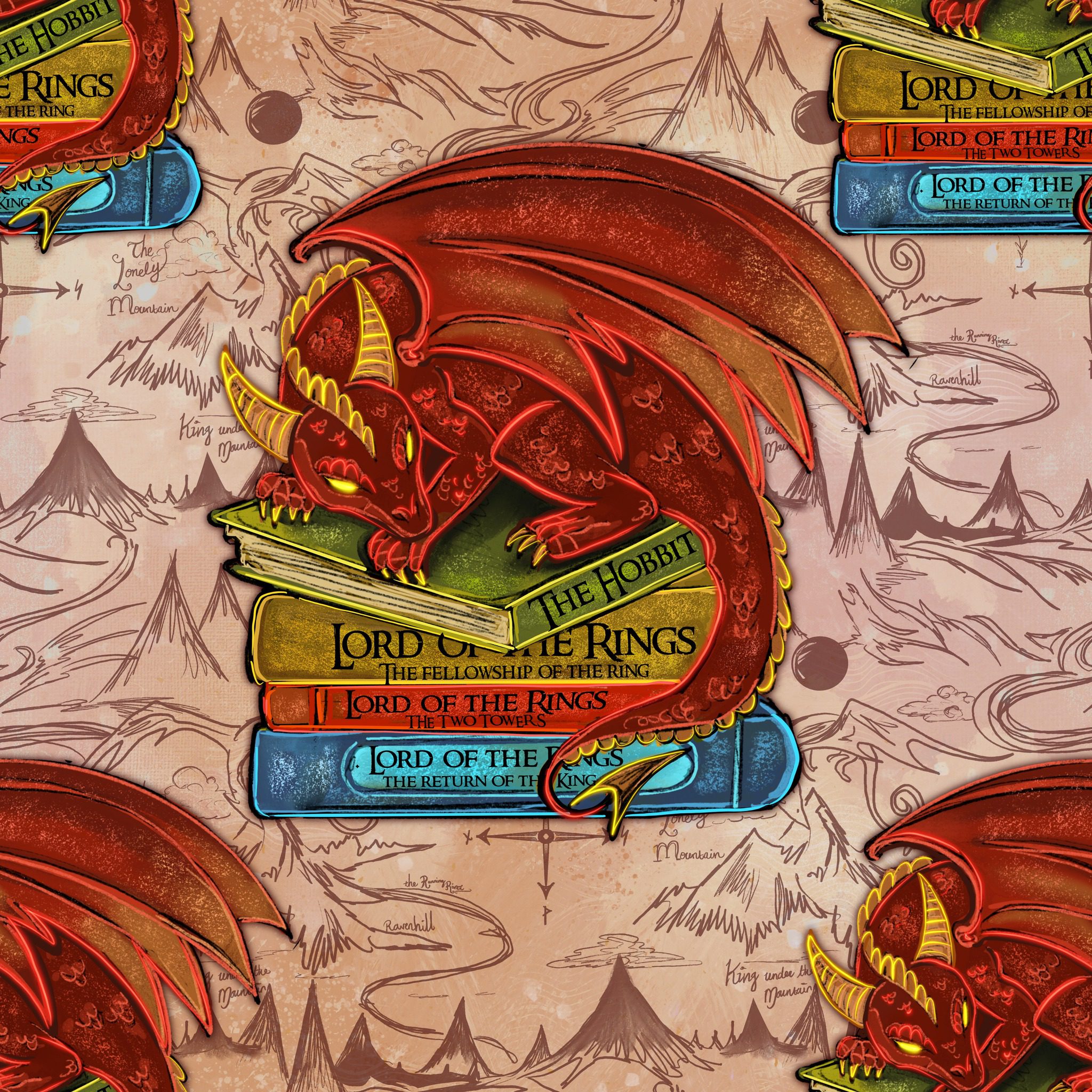 Pre-order Hazeltjes Baby Smaug Books pink organic jersey