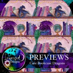 Alternative view of Pre-order Hazeltjes  Cute Bookcase Dragon pink organic jersey,November 2025