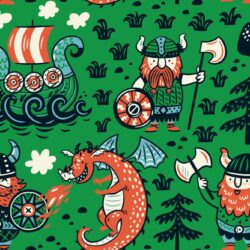 Hazeltjes Vikings Green, organic jersey