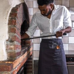 Bo Weevil Long catering apron (90x100cm) - canvas - anthracite - 923017